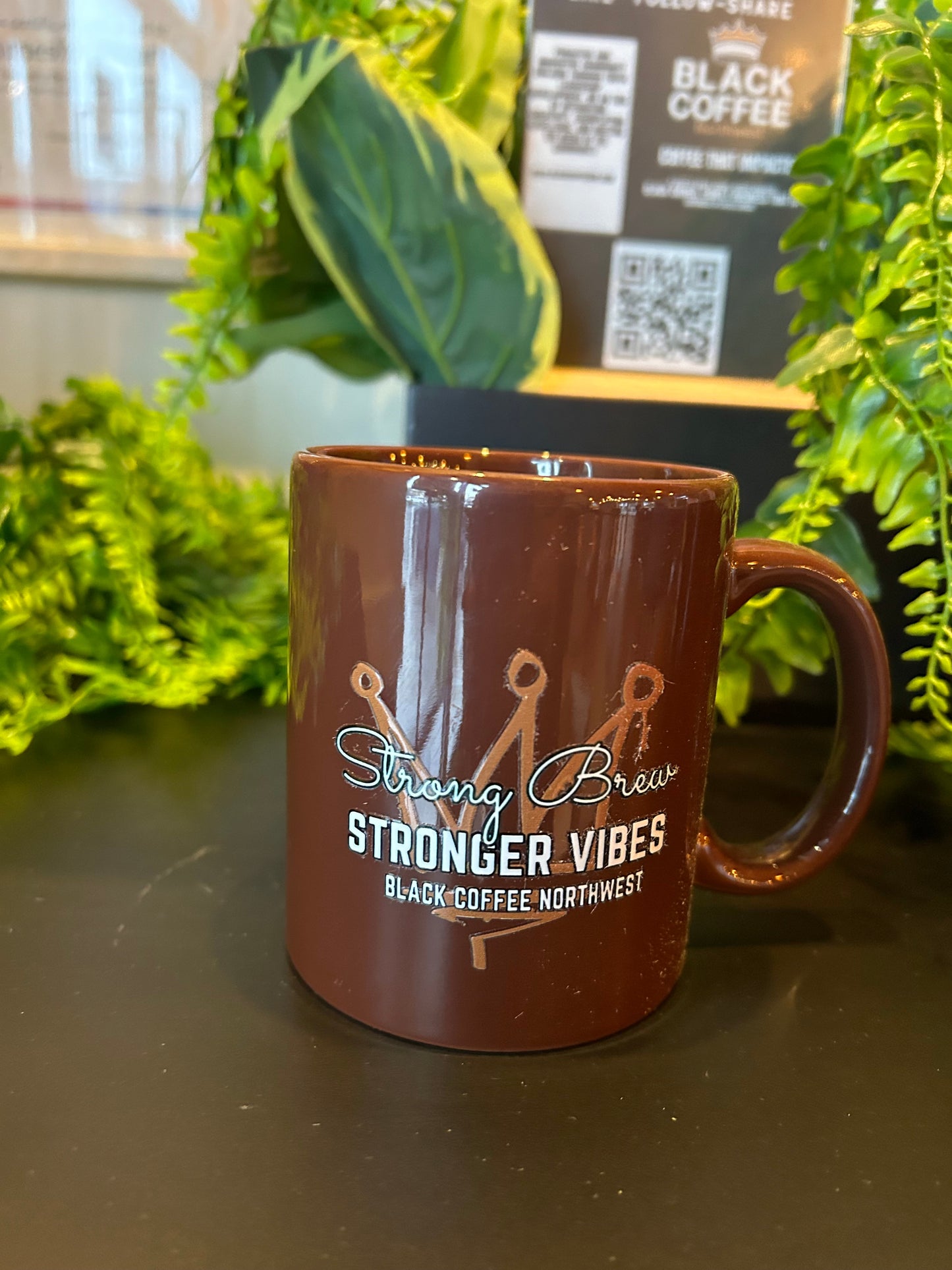 11 oz. Stronger Vibes Ceramic Custom Mug Brown