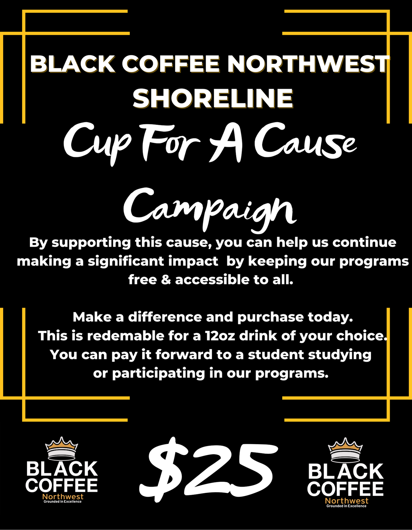 Cup For A Cause Campaign